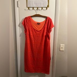 Plus Size Pink Textured Mini Dress